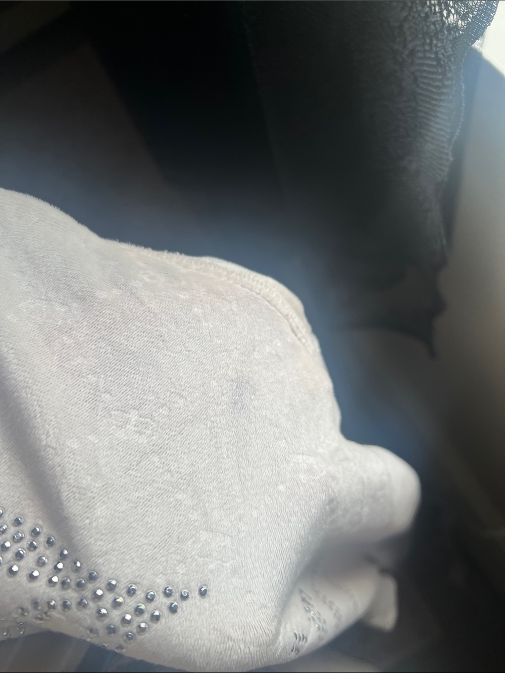 Juicy Couture Cream Robe with Silver Rhinestone Logo - Picture 5 of 5